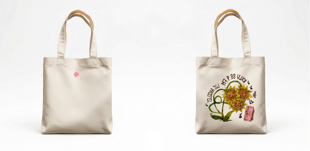 $45 Donation Beats & Blooms Tote Bag