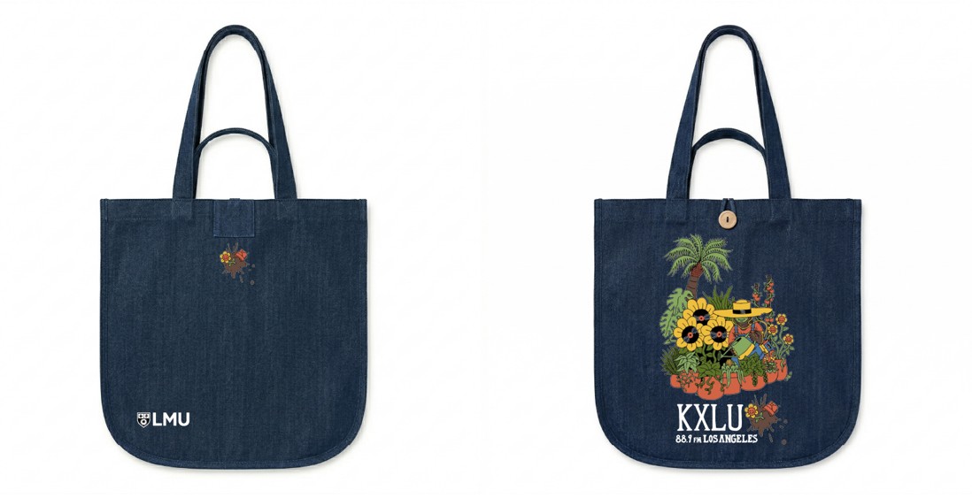 $50 Donation GROW THE MUSIC denim Tote Bag