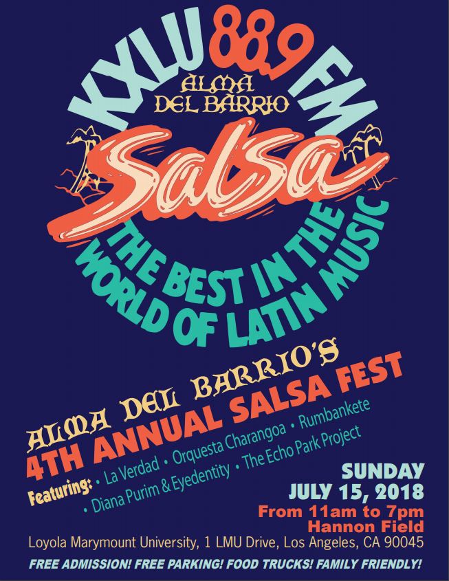 $35 Donation - Alma del Barrio Salsa Fest 2018/LIVE AT LMU Compilation CD